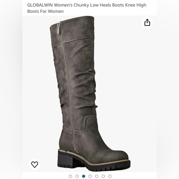 Chunky heal boots. Size 9. Never worn - Picture 4 of 4